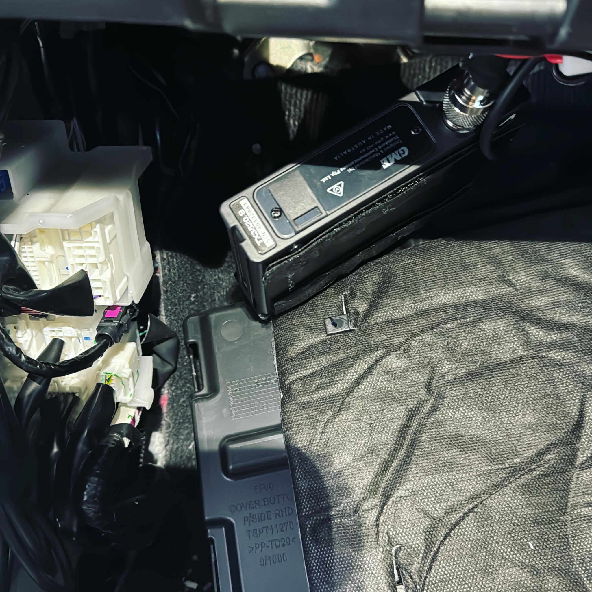 UHF radio professionally mounted Mitsubishi Triton